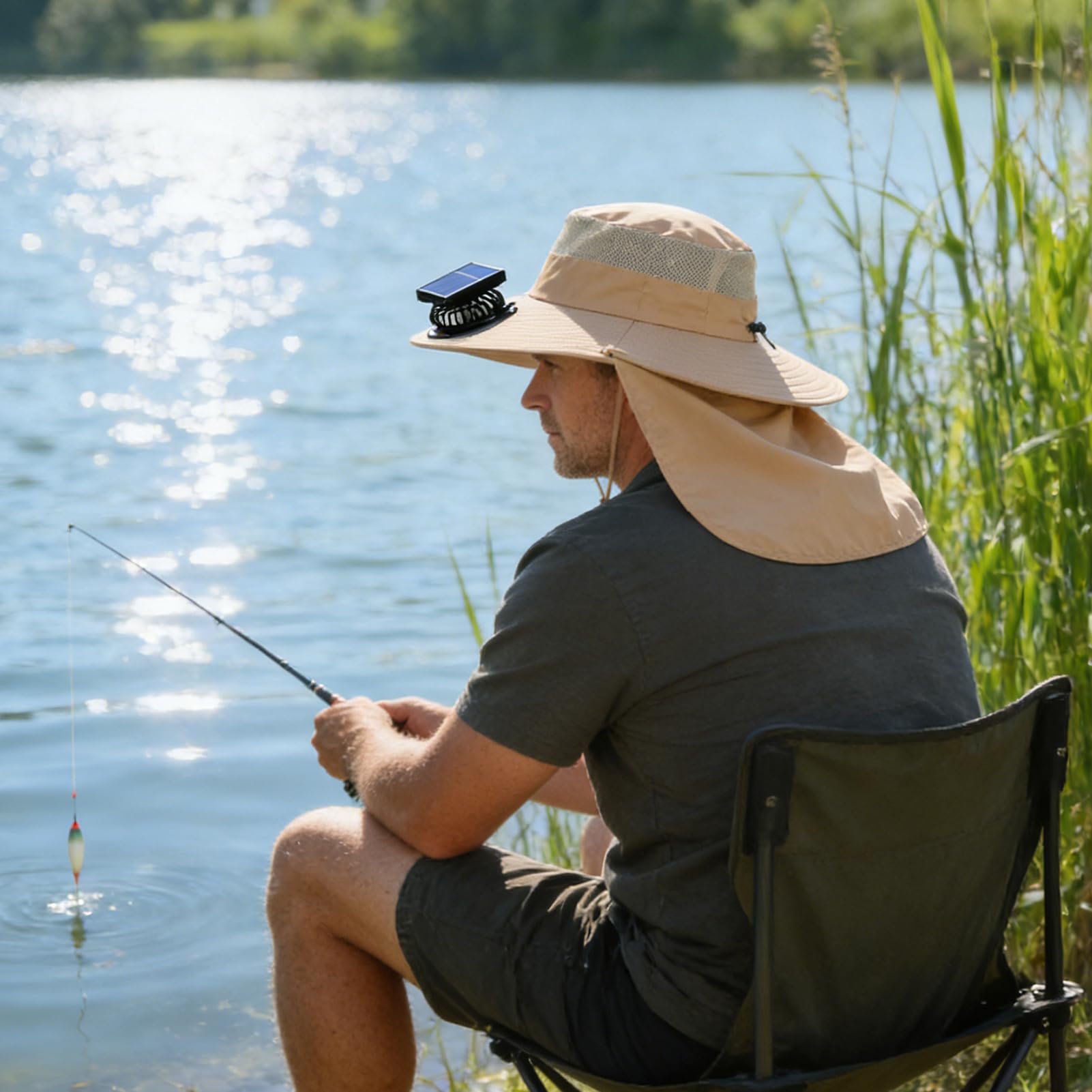 Cappello con i fan Solar Power Solar Powered USB ricaricabile Cap per il raffreddamento | Cappello rinfrescante con ventola, per pesca, escursionismo, spiaggia, estate, viaggi, passeggiate