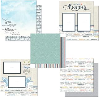 Custom Bundle - 5 In Loving Memory 12" x 12" Scrapbook Papers - Various Brands