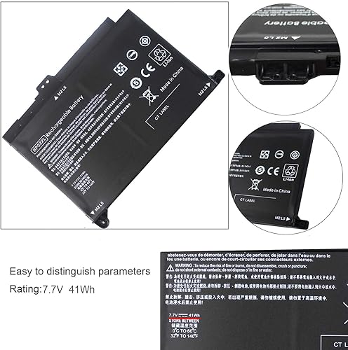 Miniatura 3 de BP02XL 849909-850 - Batería para laptop compatible con HP Pavilion PC 15 Series 15-AU000 15-AU010WM 15-AU018WM 15-AW000 15-AU123CL 15-AW053NR Series