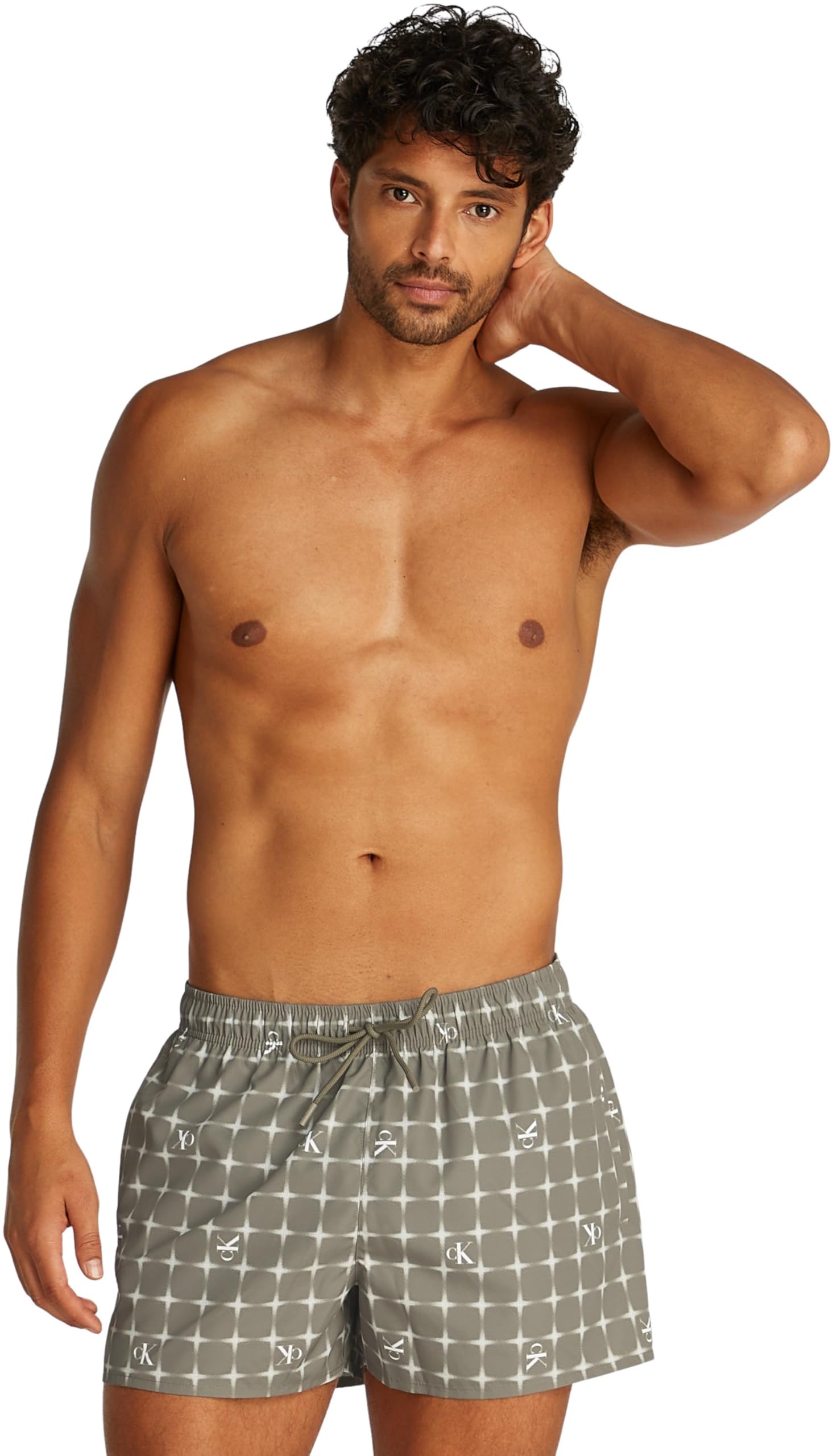 Calvin Klein SHORT DRAWSTRING-PRINT Mayo Erkek