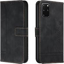 Bravoday Coque pour Galaxy S20 Plus / S20+, Etui Cuir avec Magnetique, Flip Pochette Housse pour Galaxy S20 Plus / S20+ Protection, Noir