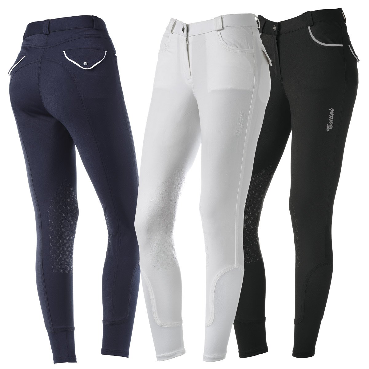 Tattini by Lestoque Tattini - Pantalones de equitación para mujer Peonia desde 1860, fabricados en Italia, color blanco, EE. UU. 04 - EUR 40