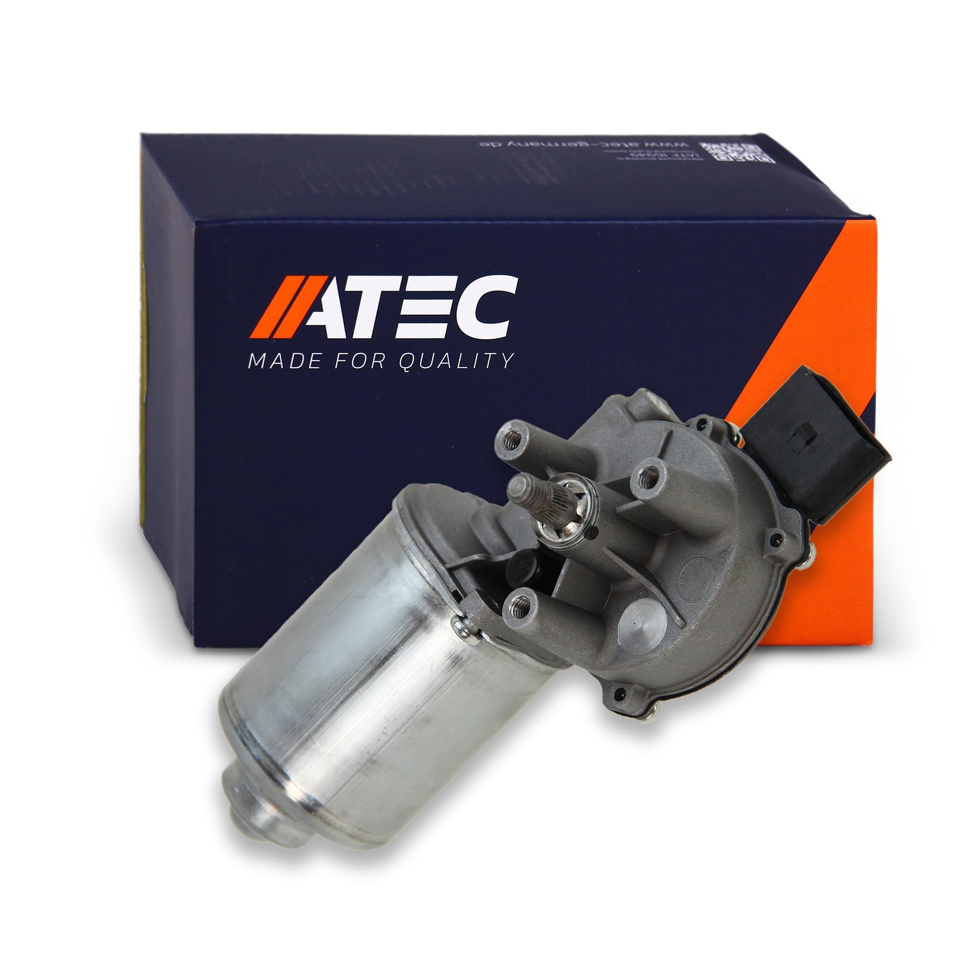ATEC Germany Scheibenwischermotor 12v vorne, Wischermotor Frontscheibe Kompatibel mit A udi A3, SEAT LEON, TOLEDO, SKODA OCTAVIA 1, VW BORA, GOLF 4 (1J1), GOLF 4 Variant (1J5)