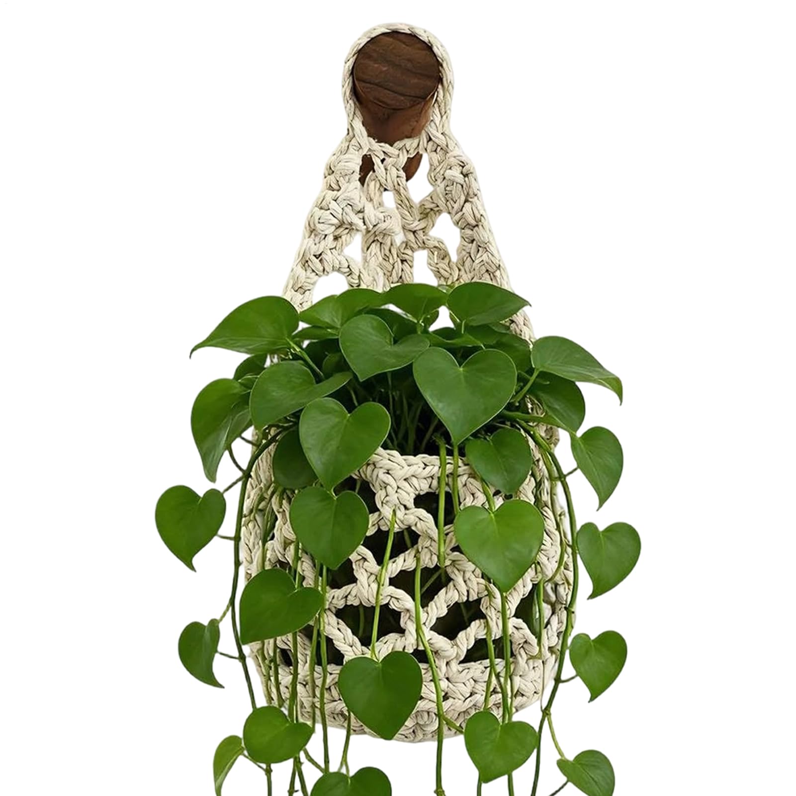 Hanging P-lanters Baskets, Wall Hanging Flower Pot Holder, Boho Woven Cotton Decorative Plant Hanger, Macramse Plants Hanger Set, Small Macrame Plants Hangers Wall Decor, For Indoor Flower Pot