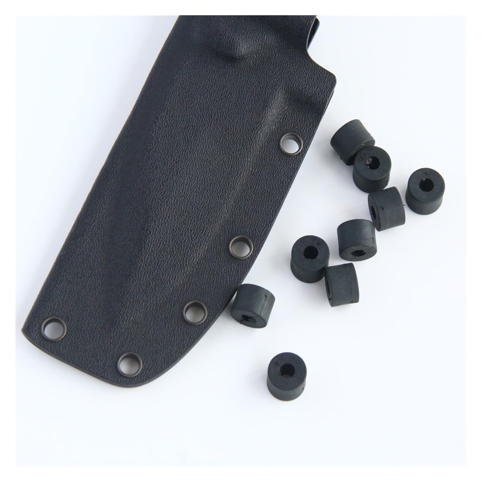 La lavatrice O-ring in gomma, guarnizione O-ring, anelli di tenuta, distanziatori for fondina da 100p Rondella in gomma rotonda in nylon nero O-ring spesso 9 mm Guarnizione for tubo piatto(Color:Black