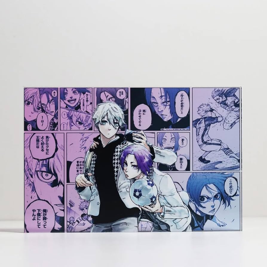 ブルーロック展　色紙　アクリルプレート　ふせん　ミヒャエル・カイザー　潔世一 Amazon.co.jp: ブルーロック アクリルブロック 漫画風