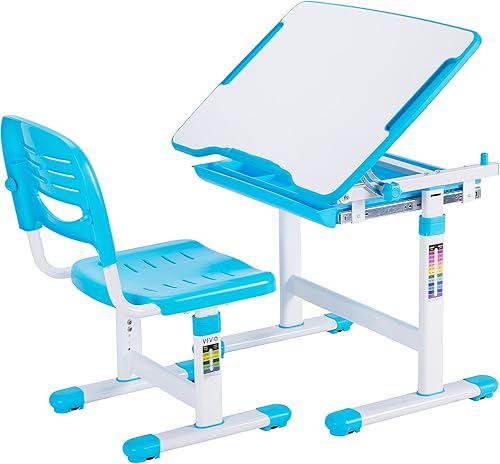 Vivo Estación de trabajo Interactiva con silla para niños (múltiples colores) Azul,Gris,Rosado