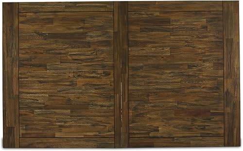 Miniatura 10 de East West Furniture LAT-07-TP Lassale Mesa de comedor - una mesa rectangular de cocina con hoja extraíble y base de pedestal doble, 42x92 pulgadas