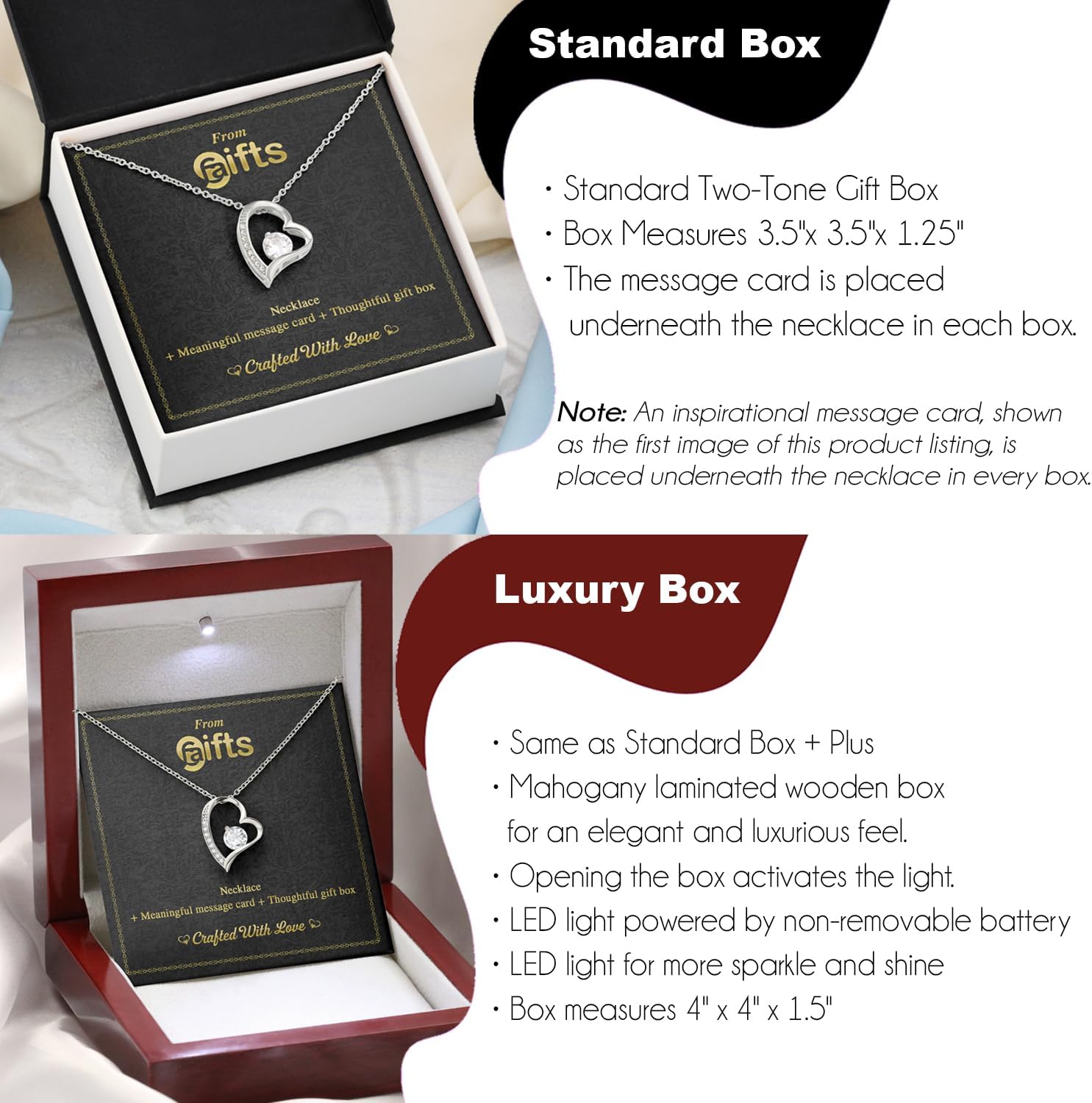 Fa Gifts To My Daughter Necklace from Dad – Meaningful Jewelry Gift with Message Card & Box | Birthday, Graduation, Christmas, or Valentine’s Day Gift for Daughter from Father - Image 2