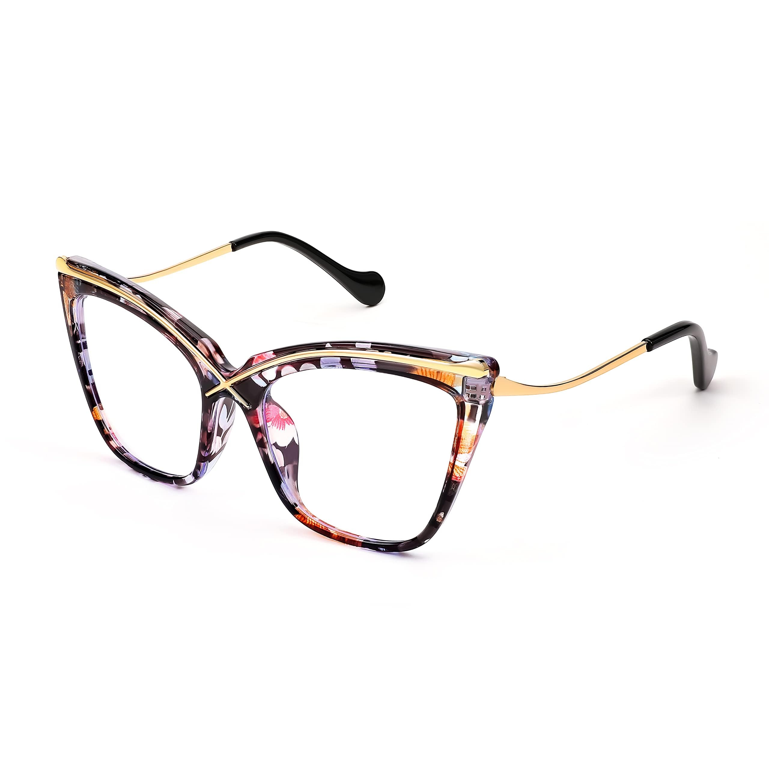 Women Oversized Square Blue Light Blocking Glasses Anti Eyestrain Cat Eye Fashion Eyewear E1166-image-16
