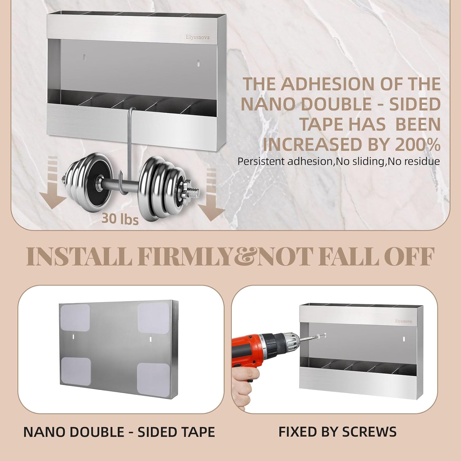 Straw Holder, 304 Stainless Steel Material,12“ Large Capacity Straw Storage Rack,Suitable for Cabinets, Countertops and Refrigerators, with Drainage Holes - Image 6