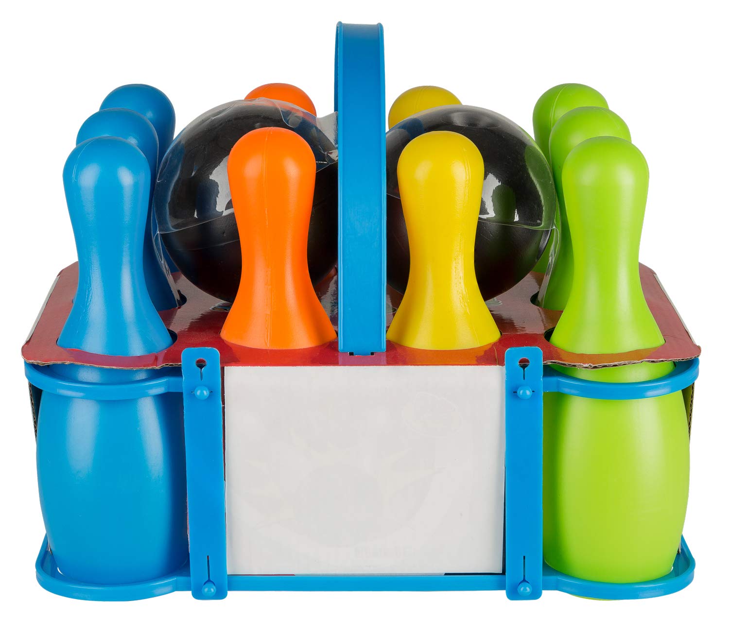 Jeu De Quilles XXL Idena – 10 Quilles En Plastique + 2 Boules – Enfants – Intérieur/Extérieur – Avec Panier De Transport