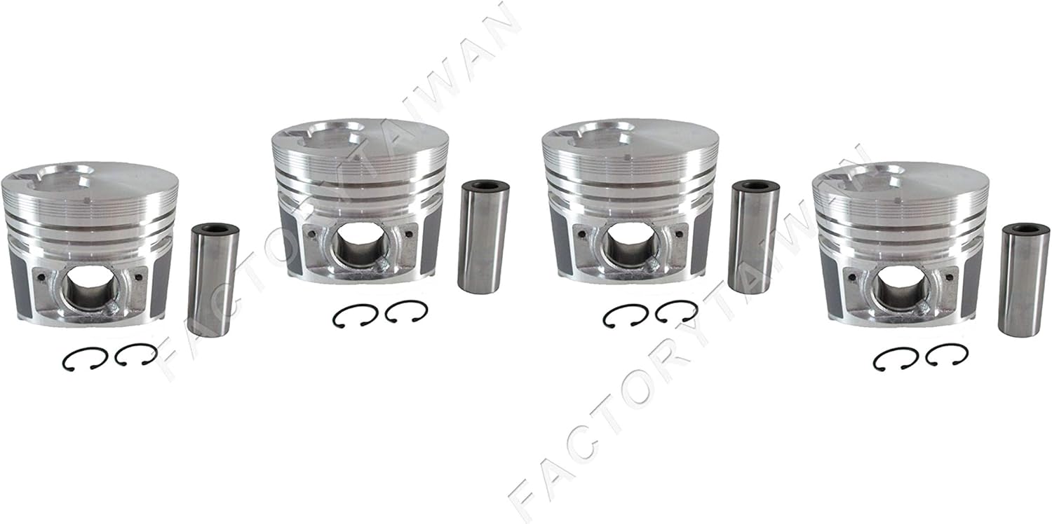 Factorytaiwan Pistons Set Oversize 85mm (+0.50mm) for Isuzu 4LE1 x4 PCS (8-97187-582-0)