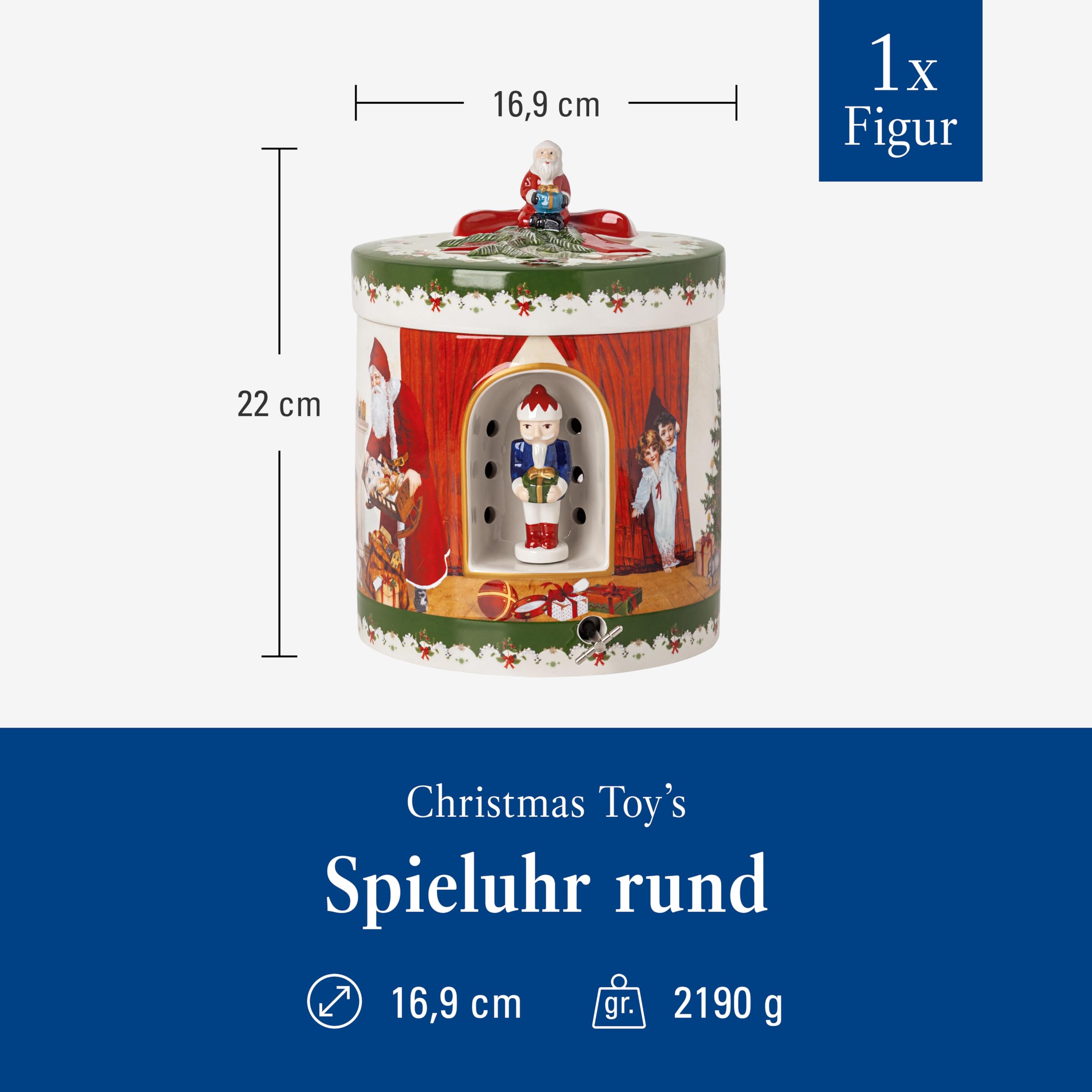 Villeroy & Boch und Boch 14-8327-6692 Christmas Toys, Round Parcel