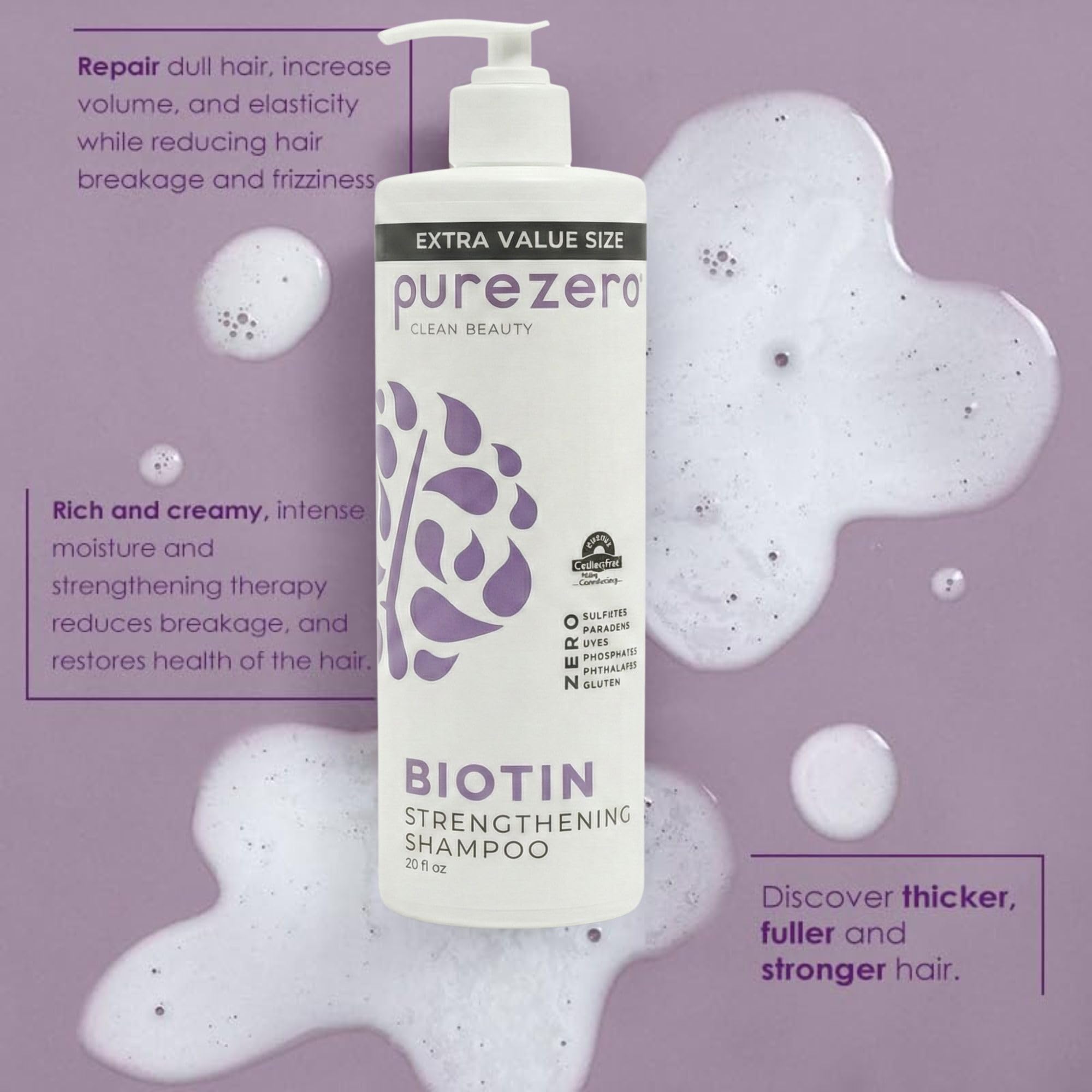 Amazon.com : Purezero Biotin Shampoo & Conditioner Set - Anti