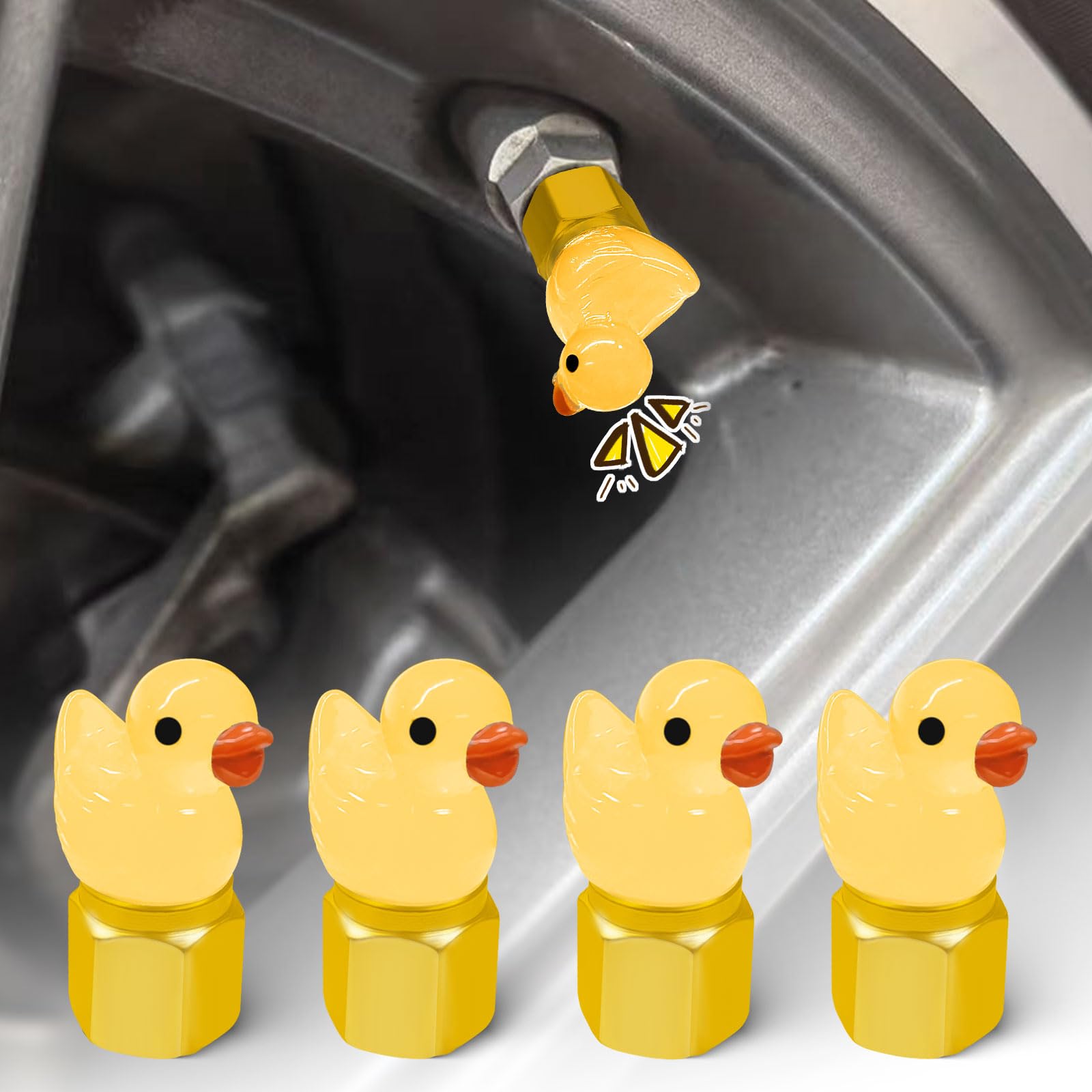 Soden Lot De 4 Bouchons De Valve De Pneu Anti-Poussière Pour Pneus De