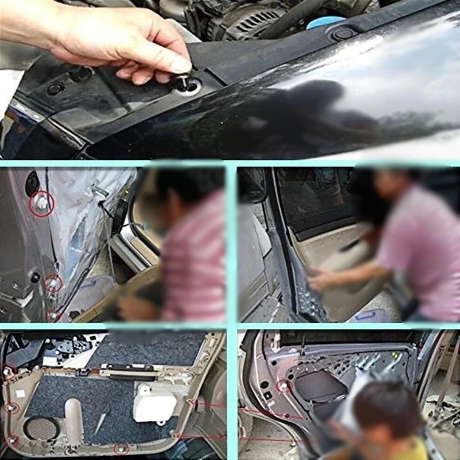 Schraubenzubehör 500PCS Mixed Auto Fahrzeug Verschluss Stoßstange Clips Retainer Niet Tür Panel Fender Liner Universal Fit