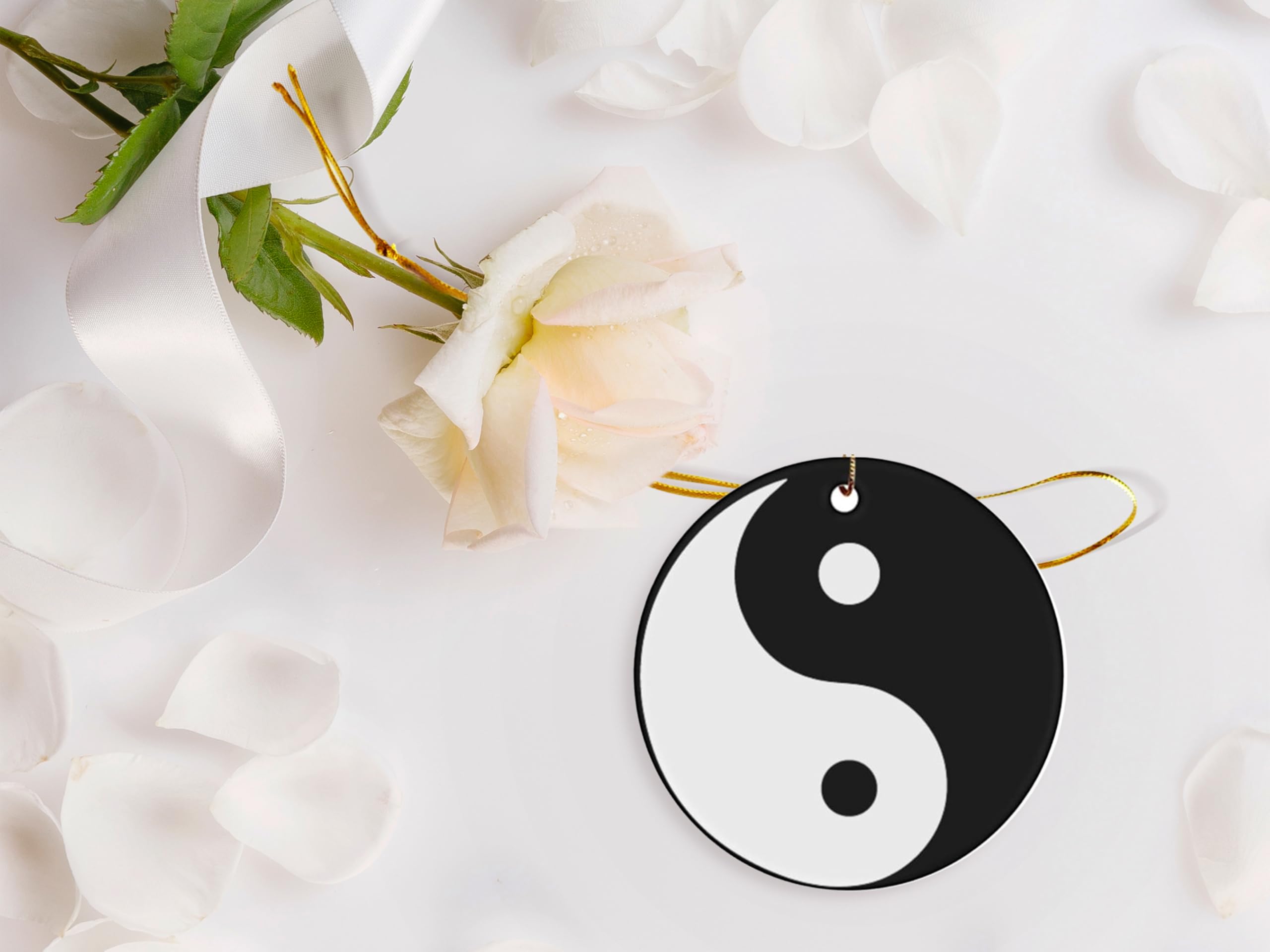 Amazon.com: SpreadPassion Ying Yang Christmas Ornament - 3