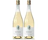 L.A Brewery | Non Alcoholic Sparkling Craft Kombucha Drink Sparkling White Rose, Low Sugar, Gluten Free & Vegan | Brewed in the UK (2 x 750ml Bottles)