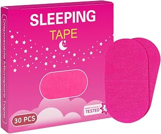 Mouth Tape for Sleeping Women 30 Count Pink Strip Tapes, Gentle