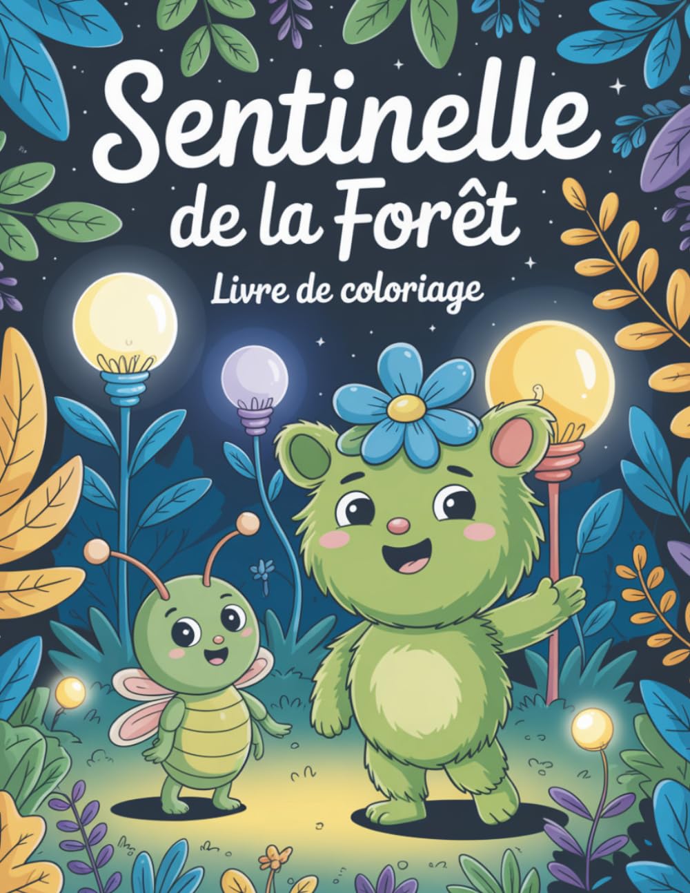 Sentinelle de la forêt Livre de coloriage: Forêt magique à colorier pour adultes illustrations féeriques pour la détente, l’anti-stress et la créativité