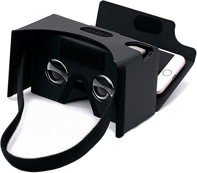 Virtual Real Store Google Cardboard 3D Virtual Reality Headset Glasses,DIY Cardboard VR(Black)