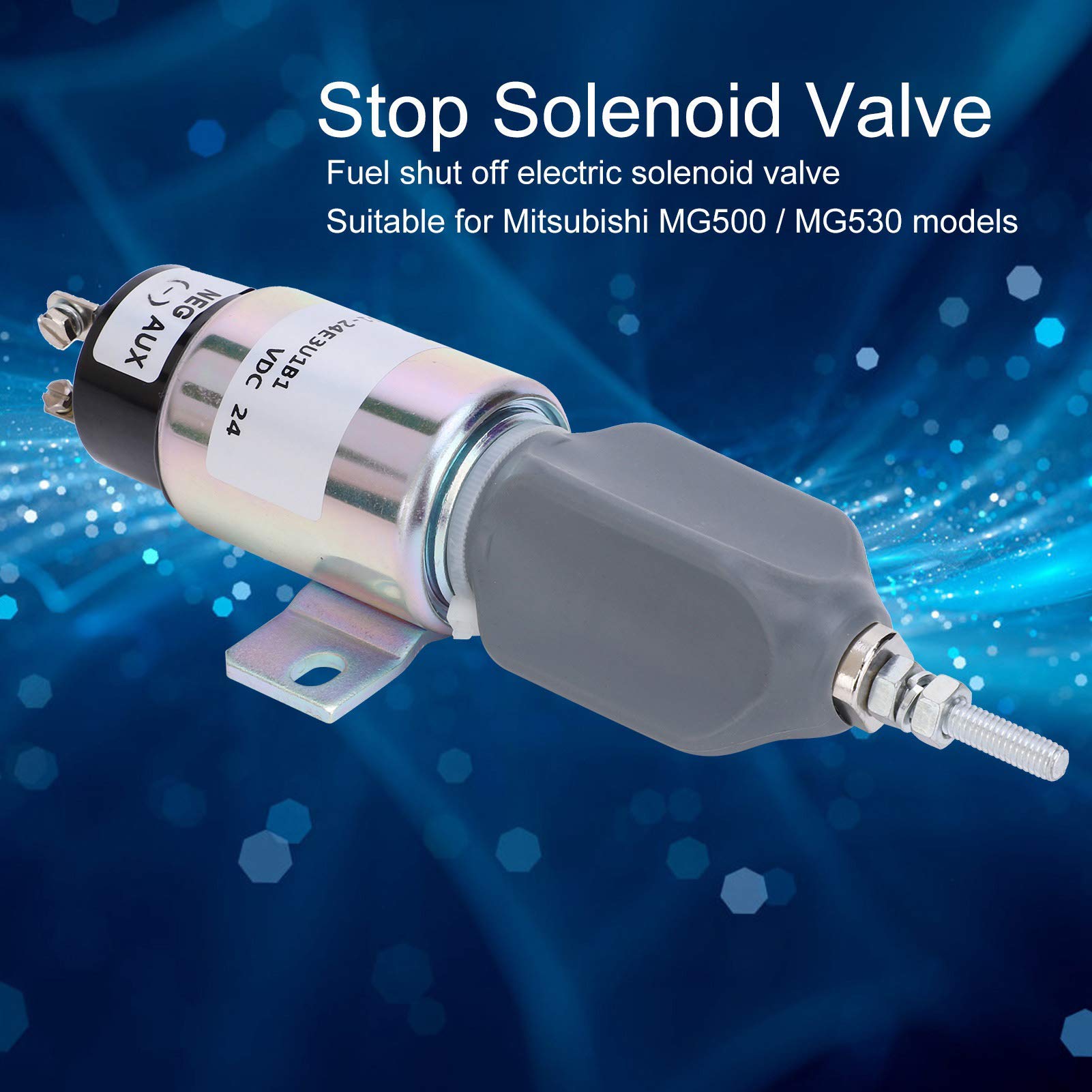 Motore Elettrico Solenoide di spegnimento del carburante DC 24V 1751-24E3U1B1 Elettrovalvola di spegnimento del motore elettrico di arresto compatibile per MG500 / MG530