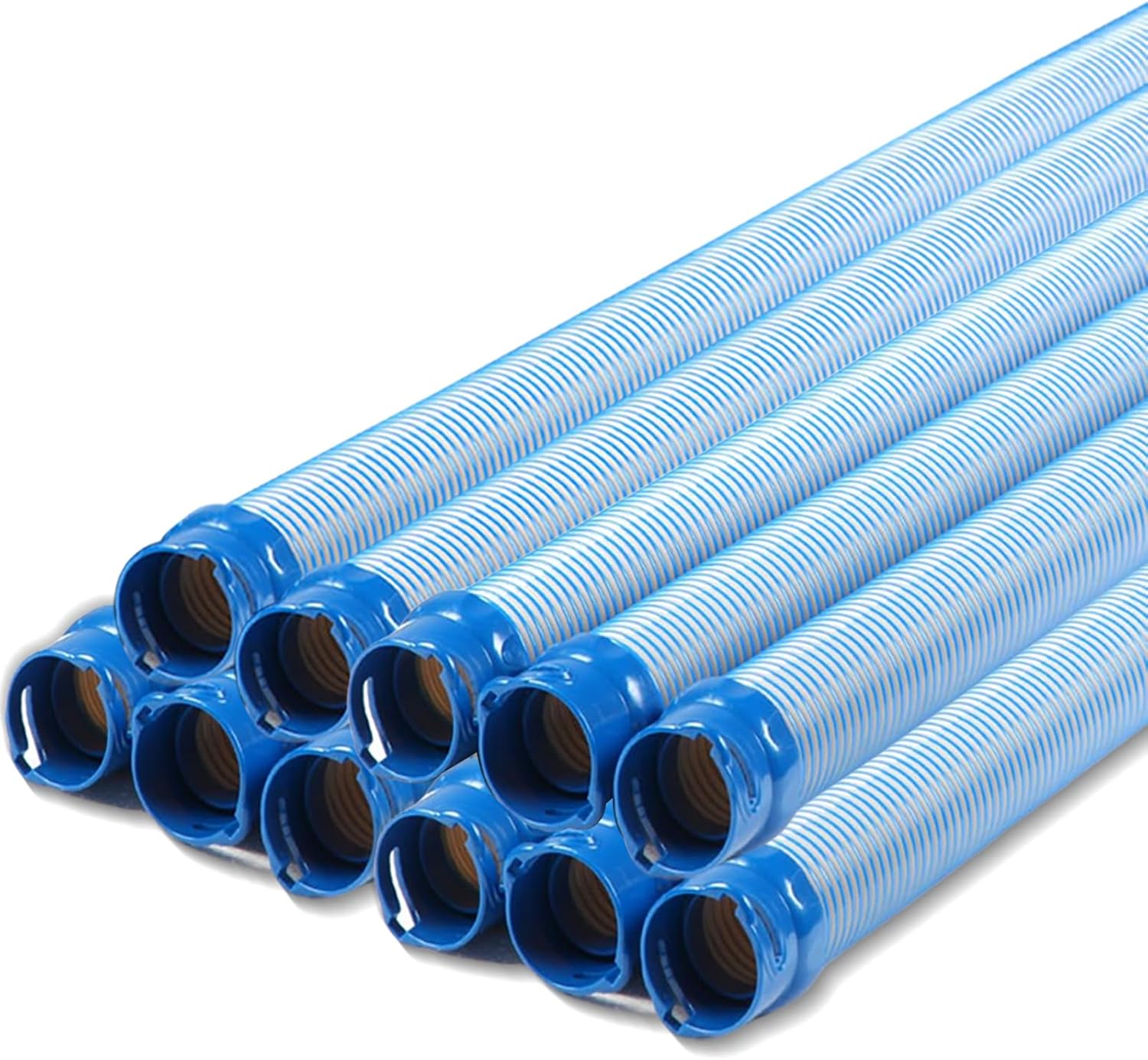 Pool Vacuum Hose 6 Pack, 40in Twist Lock Cleaner Hose Replacement Kit for Inground Pool, Compatible with Zodiac T3、T5、X7、MX6、MX8