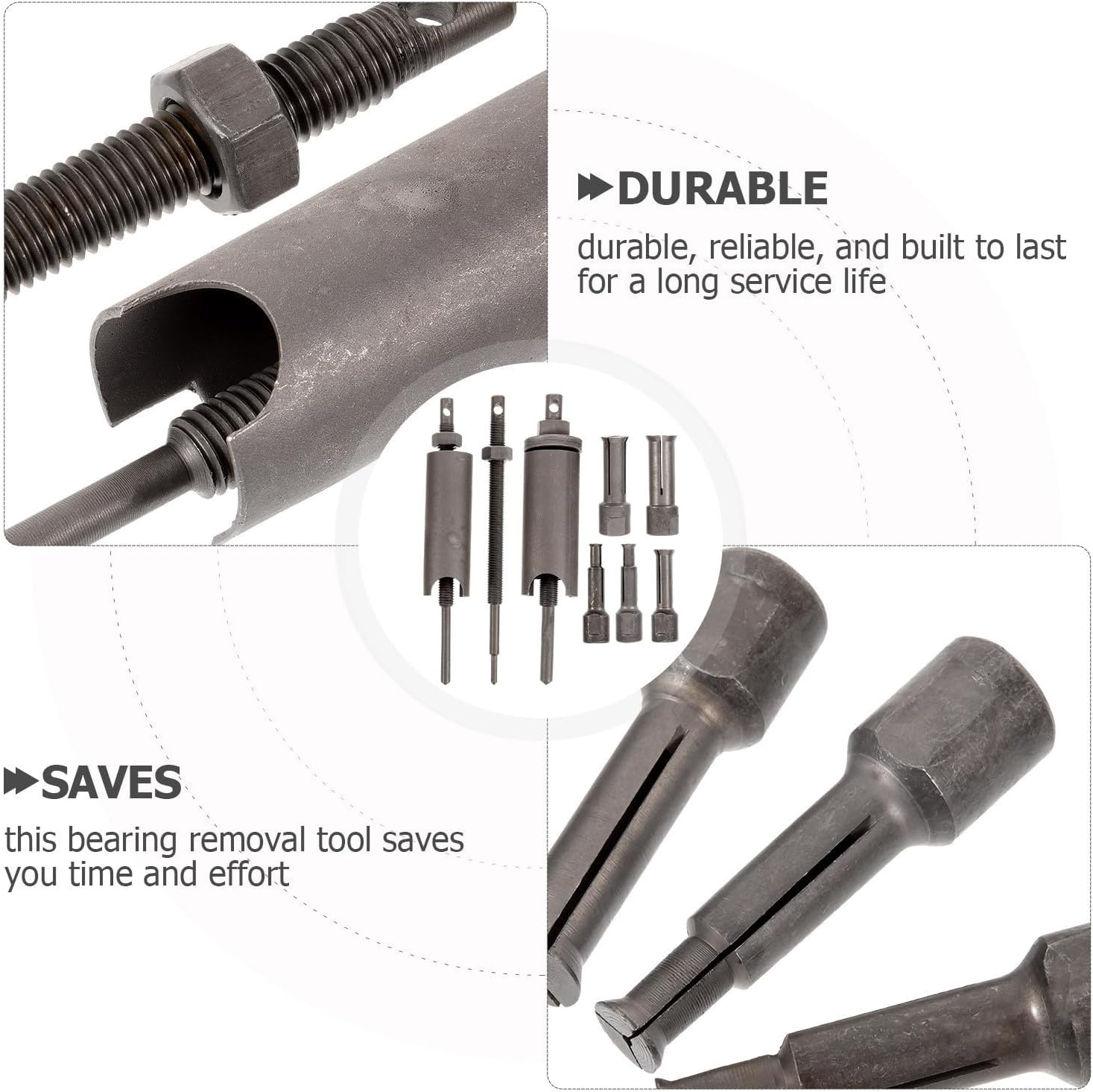 Motorcycle Bearing Removal Tool Set Steel Small Bearing Puller for Mechanics