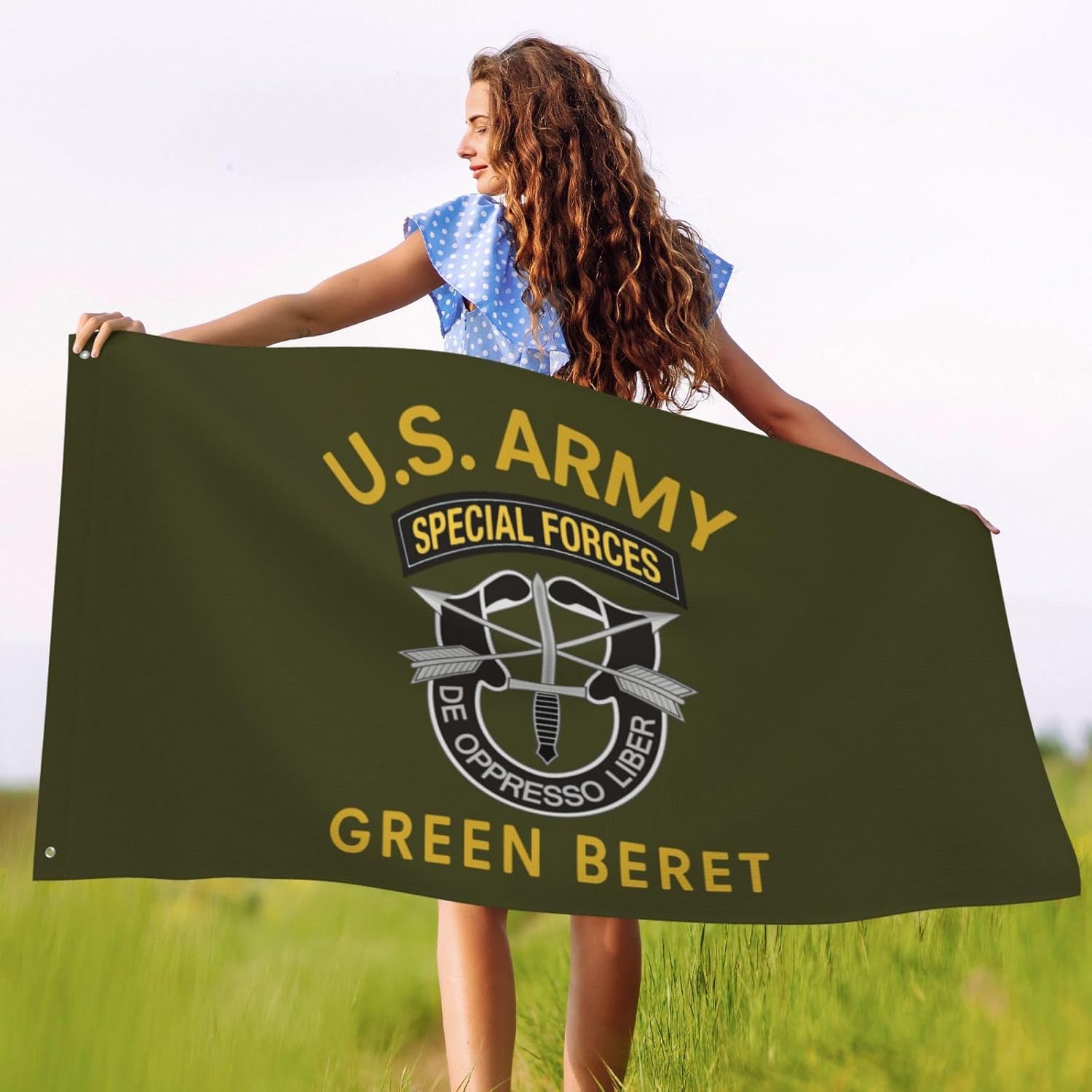 US Army Green Beret Special Forces Double Sided 3x5 Feet Flag Vivid Color Outdoor Decoration Lawn Yard Decorative Sign41
