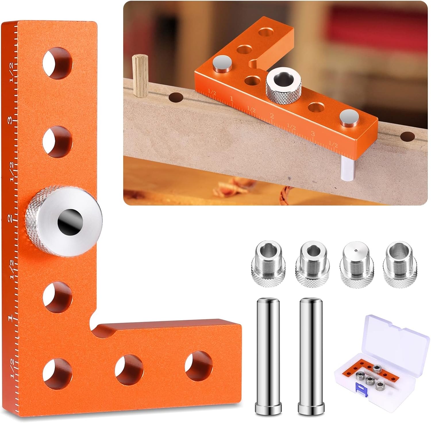 SLIIMU Floating Shelf Installation Dowel Jig Kit with 1/2 x 9.8'' Drill