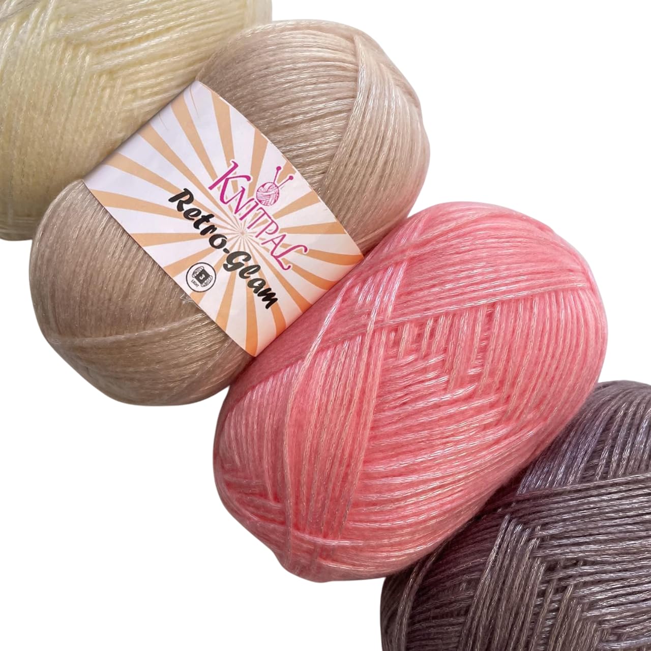 Amazon.com: Retro-Glam Metallic Yarn for Crocheting, 4-Pack