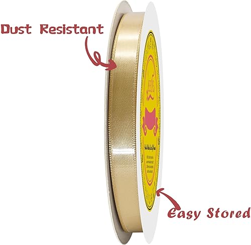 Miniatura 304 de Cinta de satén verde esmeralda de doble cara de 1-1/2 pulgadas x 50 yardas, cinta de poliéster verde esmeralda para envolver regalos, muy adecuada