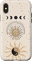Vista 5 de Mystical Tarot Card Aesthetic Sun Moon Phases Yin Yang Space Case for iPhone 17