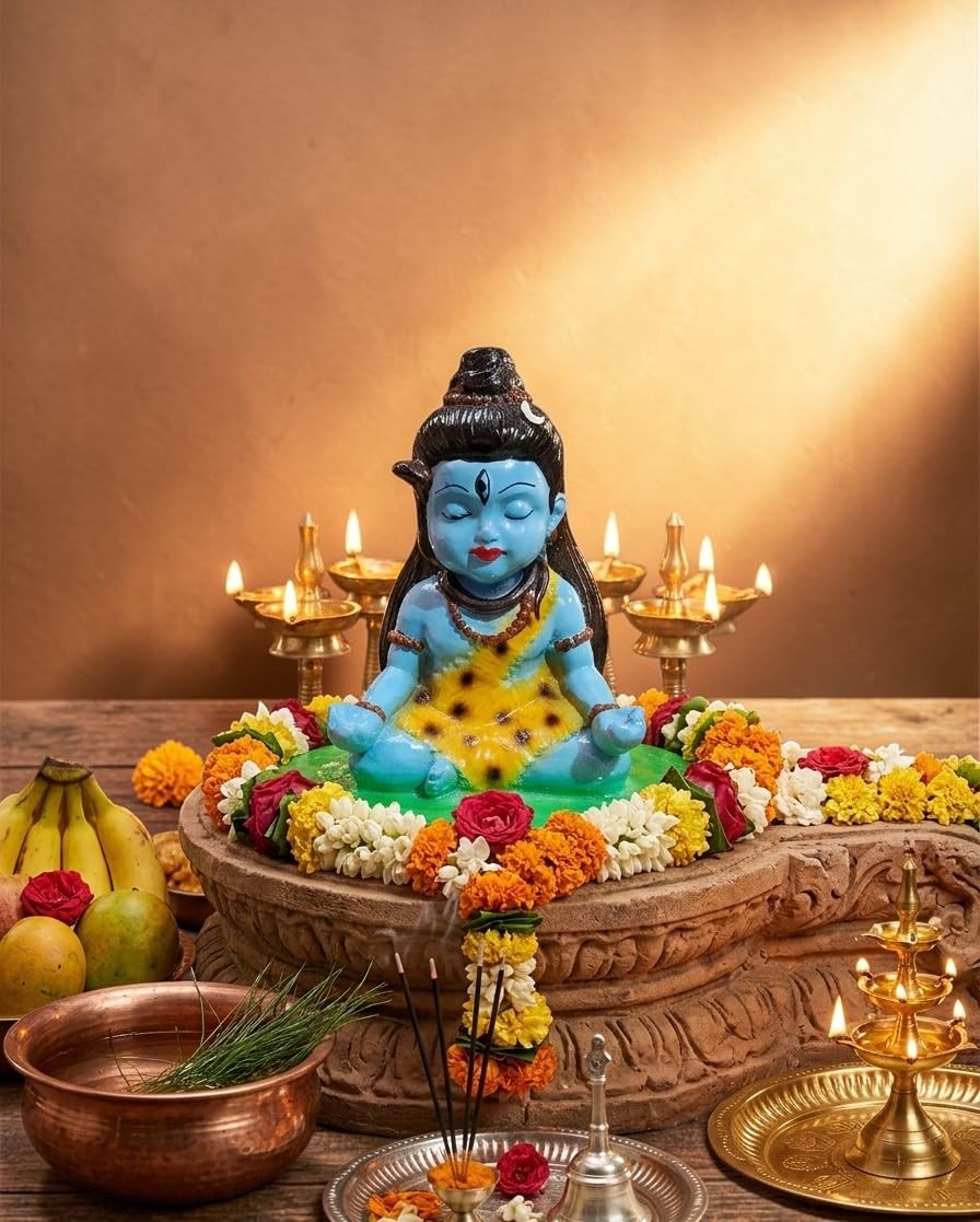 Buy ANI DIVINE Bal Roop Shiv Ji Idol | Dhyaan Mudra Bhatuk Bhairav