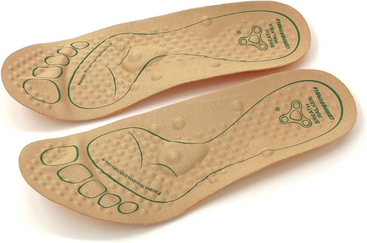 Shoe Insoles for Unisex Comfortable Soft Cushion Shoe Inserts Flat Sneaker Arch Support Insole Relieve Foot Pain (4.5 M US Men/6.5 M US Women, Yellow 37)