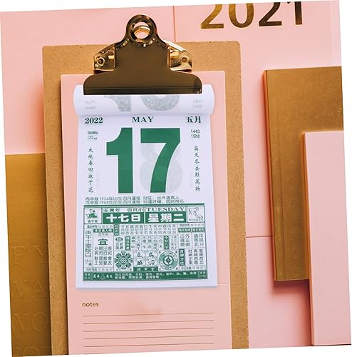 Miniatura 8 de NOLITOY 2 Pcs 2022 2022 Old Calendar 2022 New Year Calendar Chinese Lunar Calendar 2022 Calendar 2022 One a Day Chinese 2022 Poster Calendar