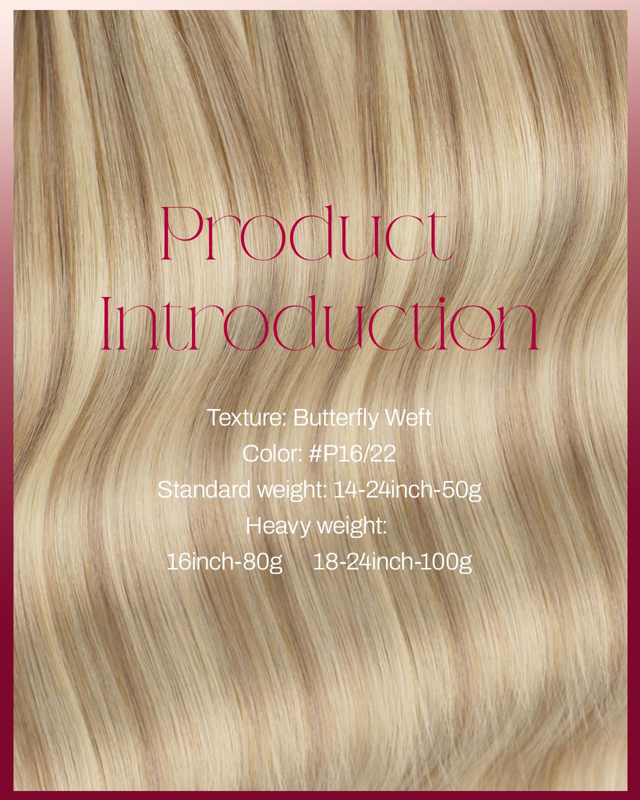 Moresoo Butterfly Weft Extensions Echthaar 50 g 24 Zoll Haarverlängerung | Natürlicher Look,Einfache Anwendung,Für Salon und Friseur,Leicht Zu Stylen,Haarverdichtung Mehr Volumen Hochwertig