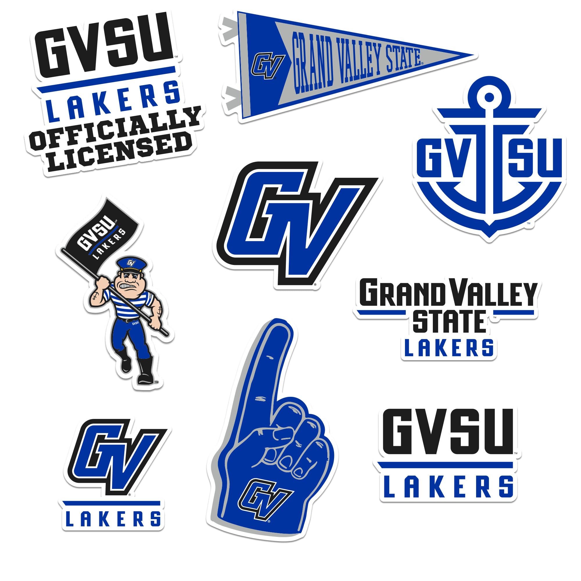 Grand Valley State University 8 Vinyl Stickers Waterproof Die-Cut Decals
