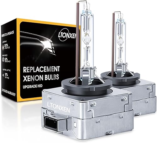 Miniatura 1 de LTONXEN Bombilla HID D1S para faros delanteros, bombillas de xenón blanco frío de 6000 K, 12 V, repuesto directo, bombilla HID de 35 W, combinación