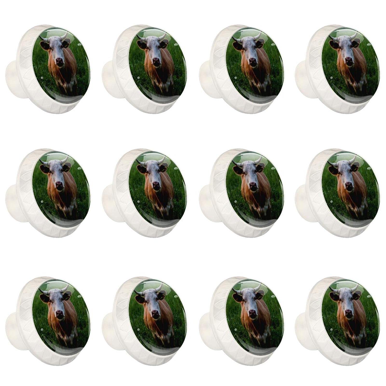 Boutons de cuisine poignée de tiroir de placard commode meuble design vache motif champêtre