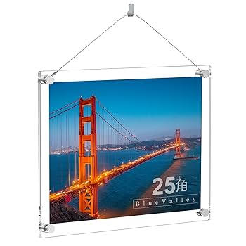 Amazon.co.jp: BlueValley フォトフレーム 正方形 25角 額縁