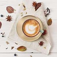 Vista 2 de Angoily Posavasos para mesa, posavasos rústicos, decoración de mesa rústica, posavasos para taza de café, posavasos para bebidas, posavasos de cobre