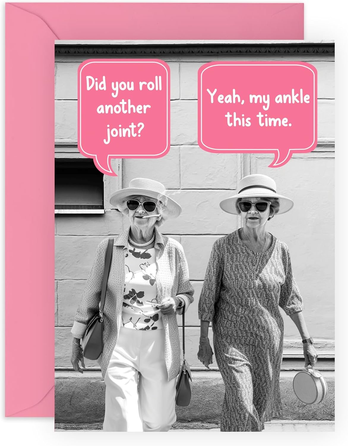 CENTRAL 23 Sister Birthday Card Adult Stiff Joints Did You Roll A Joint Women