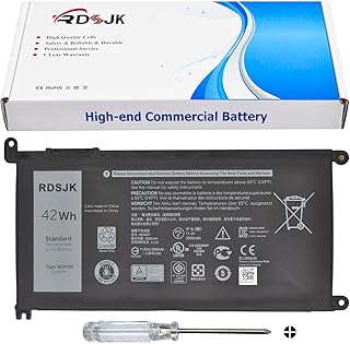 WDX0R Laptop Battery for Dell Inspiron 15 5565 5567 5568 5570 5578 7560 7570 7579 7569/13 5368 5378 5379 7368 7378 14-7460/17-5770 7569 7579 Series 3CRH3 T2JX4 FC92N CYMGM WDXOR Y3F7Y C4HCW 11.4V 42Wh