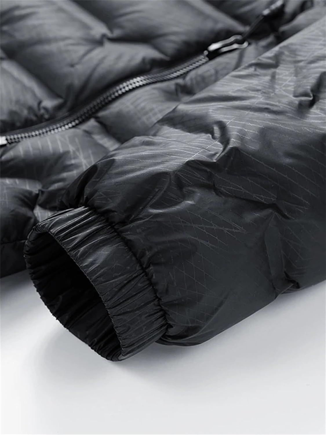 Men's Winter Down Jacket Business Casual Stand Collar Duck Down Jacket Lightweight Quilted Puffer Coat