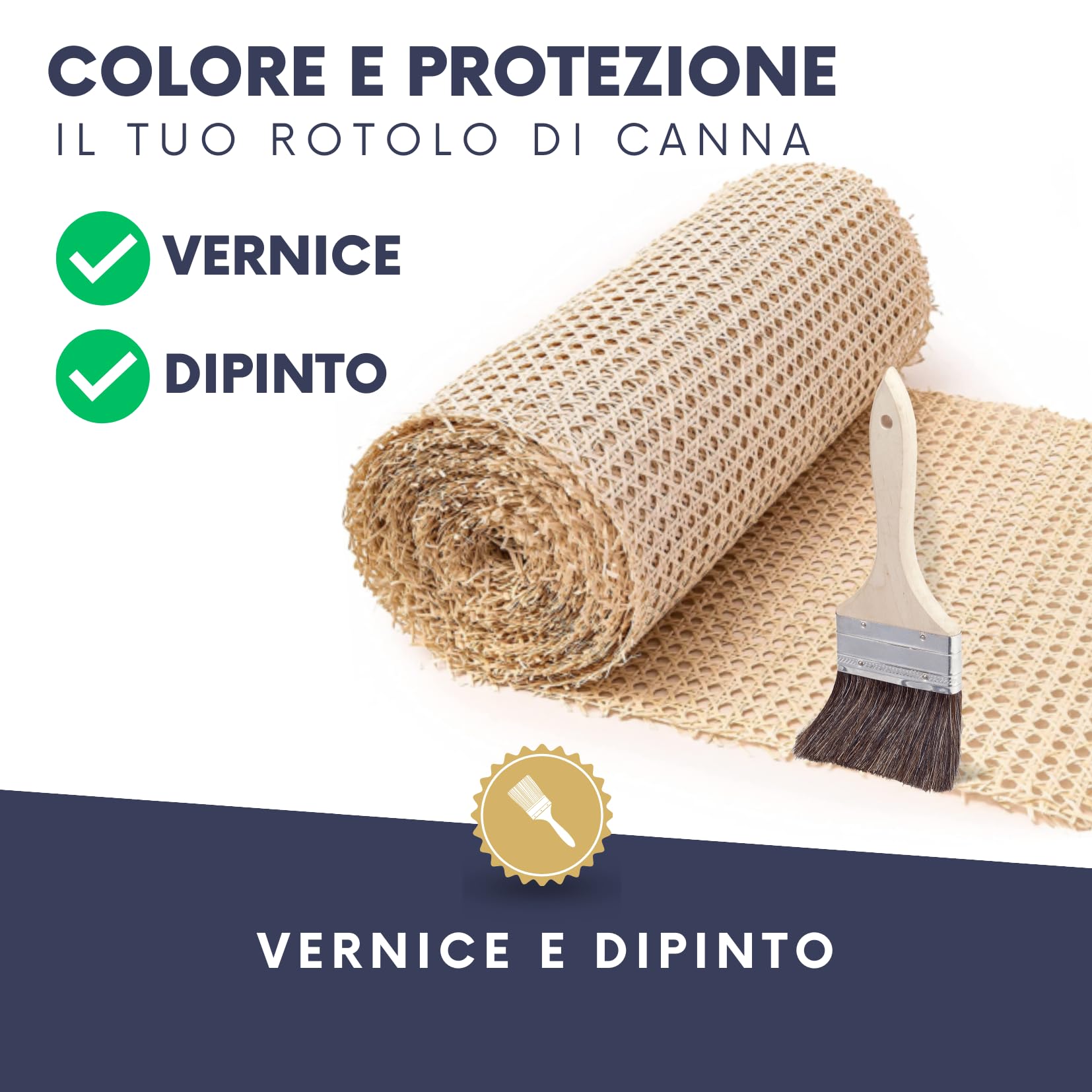 Rotolo di Rattan Naturale per la Riparazione e Il Restauro di Mobili e Sedie, Perfetto per i Tuoi Progetti DIY e Artigianali (60x100 CM) Materiale di Rattan Versatile e Resistente