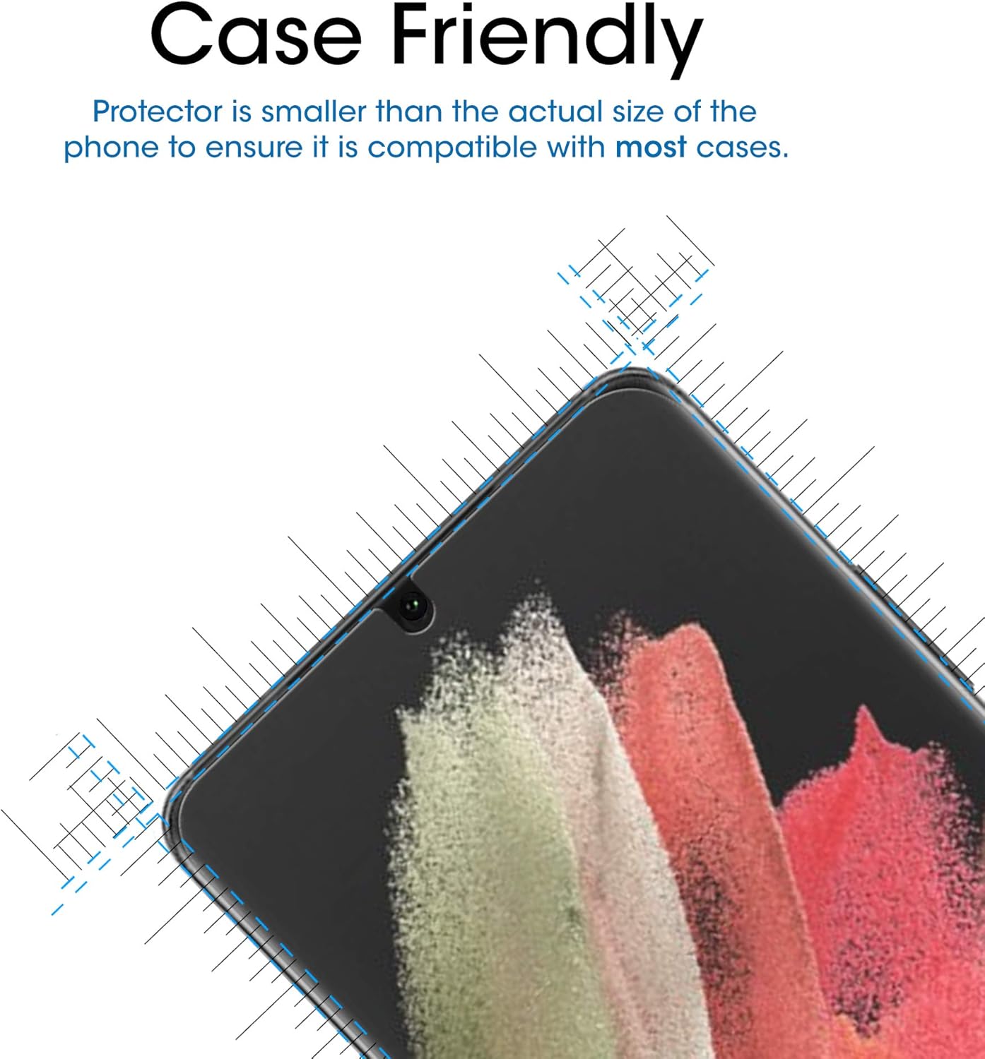 amFilm 3D Curved Screen Protector for Galaxy S21 Poland Ubuy - Main Image