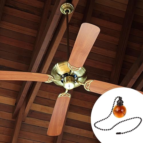 Miniatura 6 de Extensión de cadena para ventilador de techo, cadena retro con cuentas para lámpara de techo, reemplazo de ventilador decorativo cadena colgante