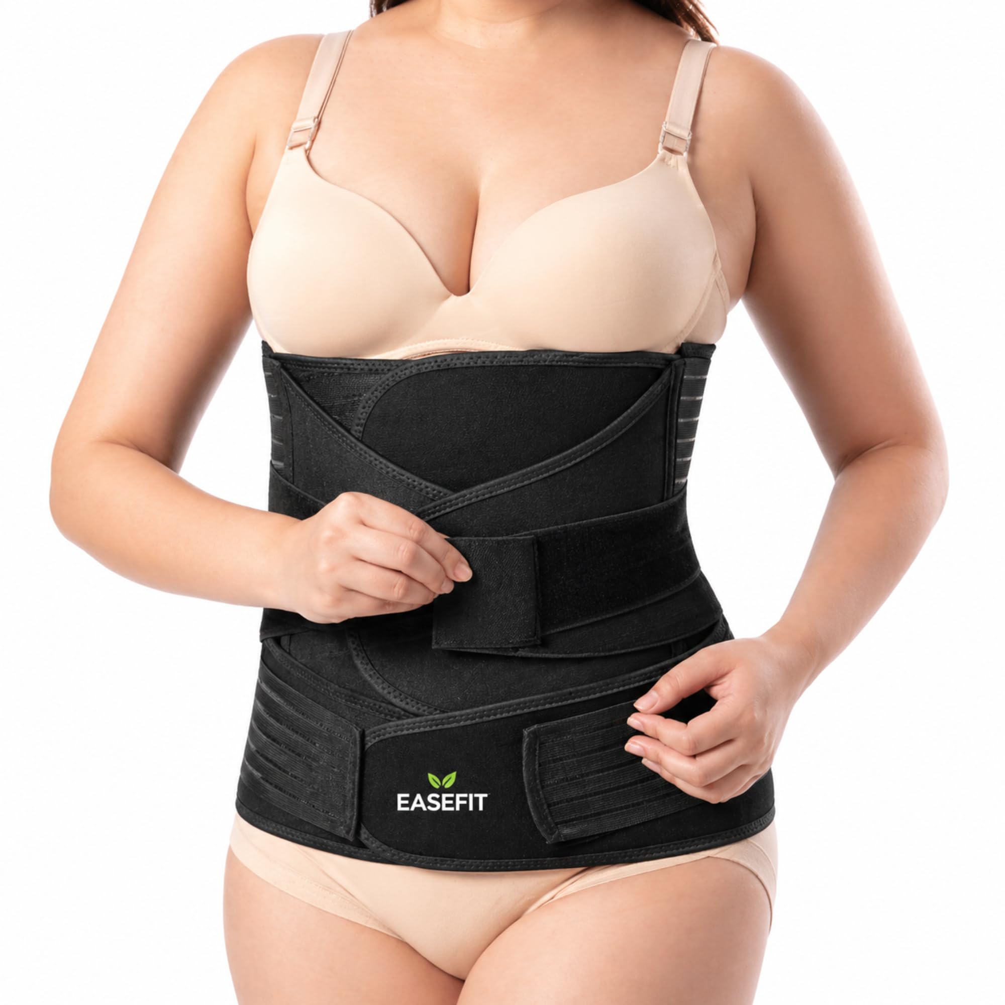 Postpartum Belly Belt for Women - 3 in 1 Tummy Tucker | Waist, Pelvis & Back Support | Fat Slimming Shapewear After Delivery & C-Section | Adjustable Fit 30-46” (Made in India)-image-26